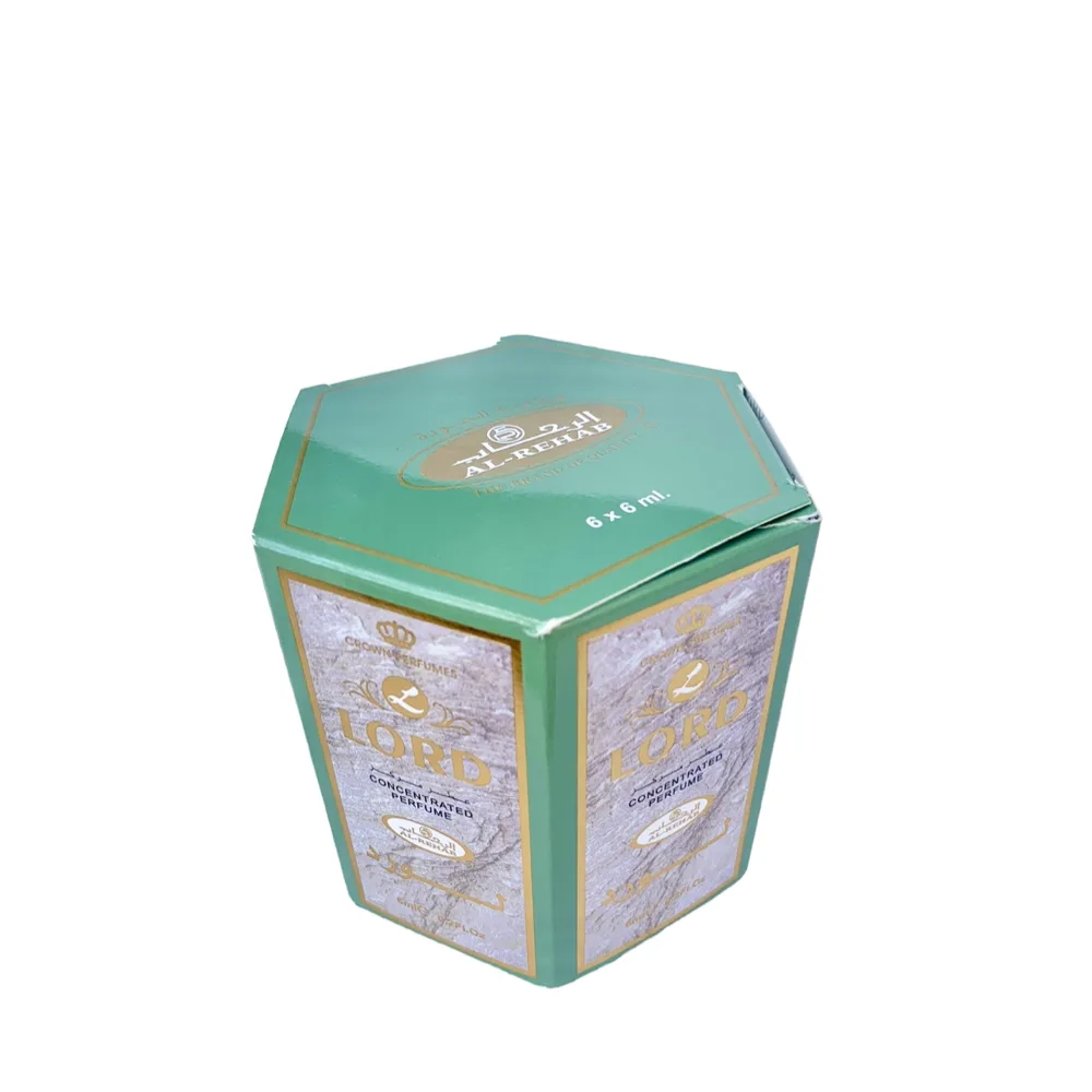 6 Pack Al-Rehab Crown Perfumes Lord Oil Parfum 6ml