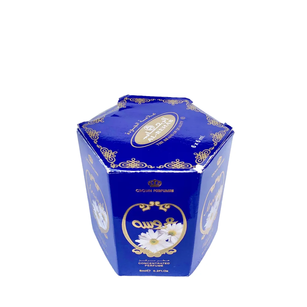 6-Pack Al-Rehab Crown Perfumes Aroosah Concentrated Attar Oil Parfum 6ml