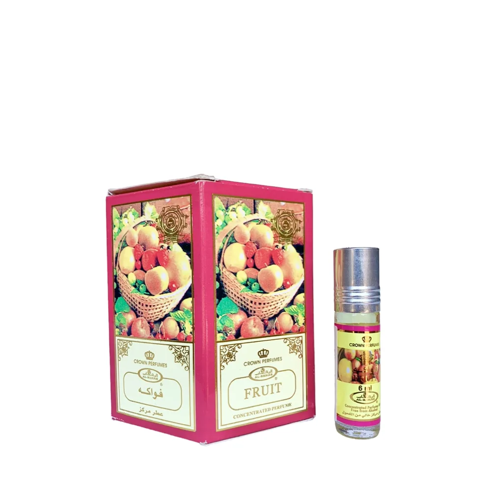 6-Pack Al-Rehab Crown Perfumes Fruit Oil Parfum 6ml