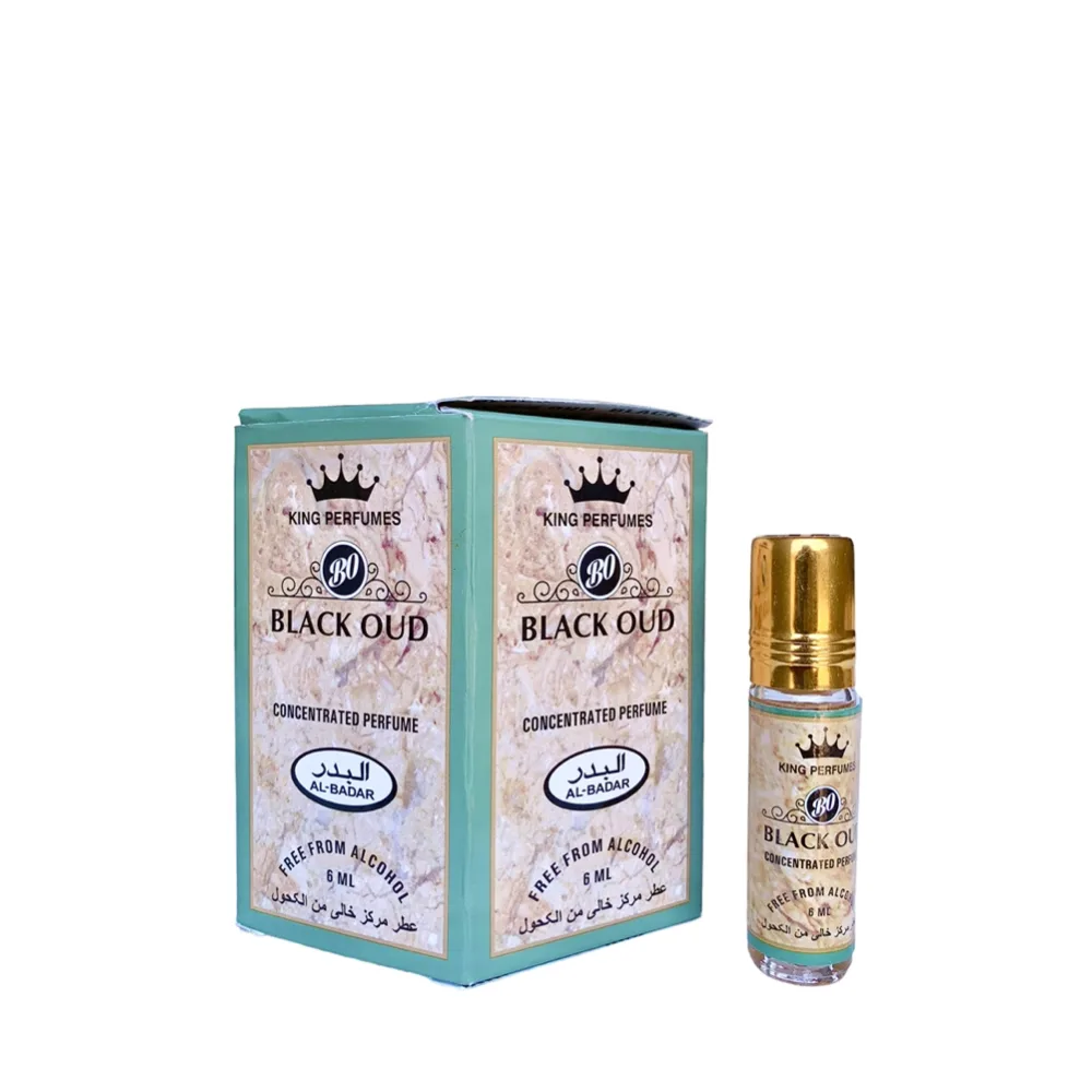6 Pack Al-Badar King Perfumes Black Oud Oil Parfum 6ml