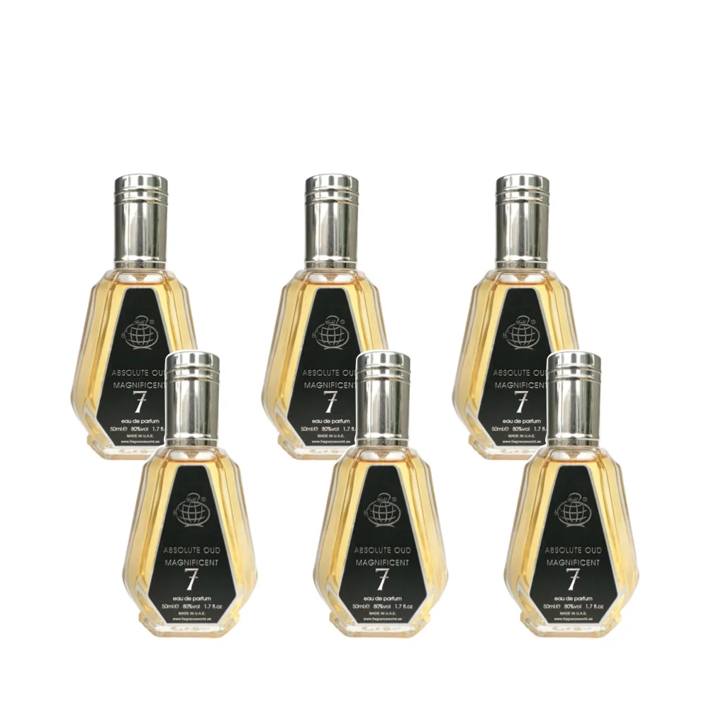 6-Pack Fragrance World Absolute Oud Magnificent 7 Eau de Parfum 50ml