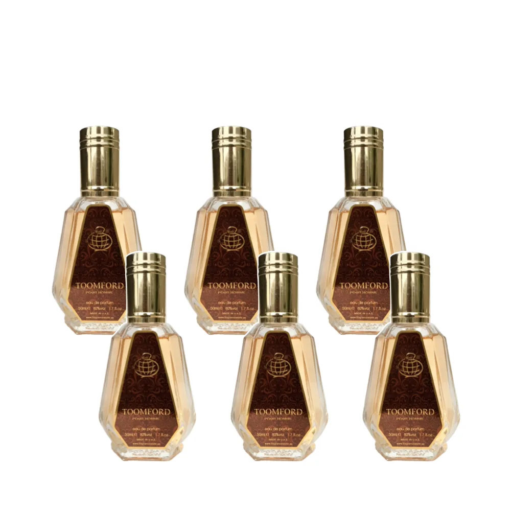 6-Pack Fragrance World Toomford Eau De Parfum 50ml