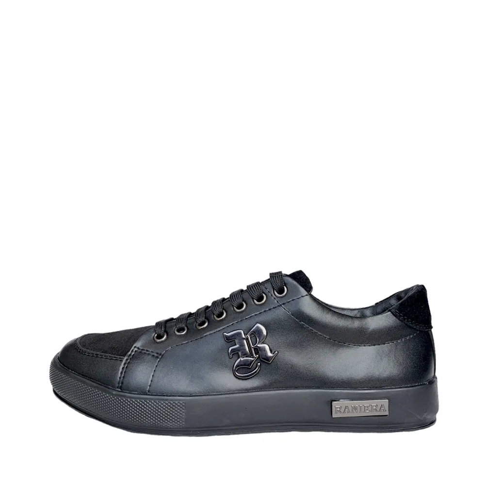 Roberto Raniera 2023-8 Obsidian Primo Black Low-Top Sneakers