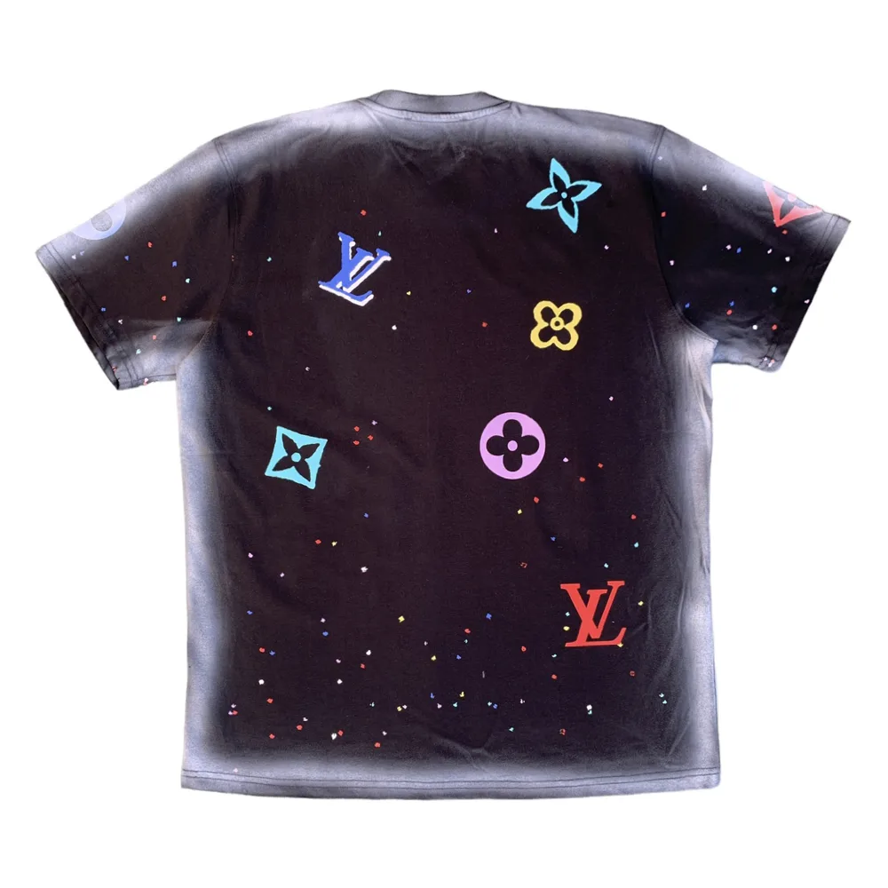 Louise LV1540 Cosmic Monogram Black T-Shirt