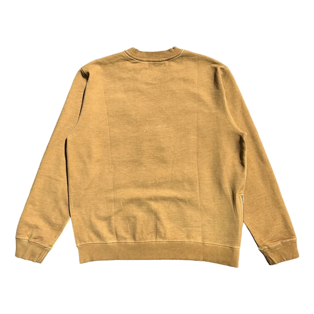 Roberto Raniera Embossed Mustard Yellow Crew Neck Sweatshirt - Image 4