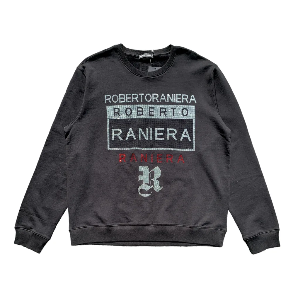 Luxe Embellished Black Sweatshirt – Roberto Raniera