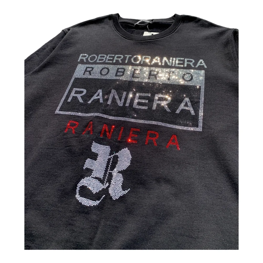 Luxe Embellished Black Sweatshirt – Roberto Raniera