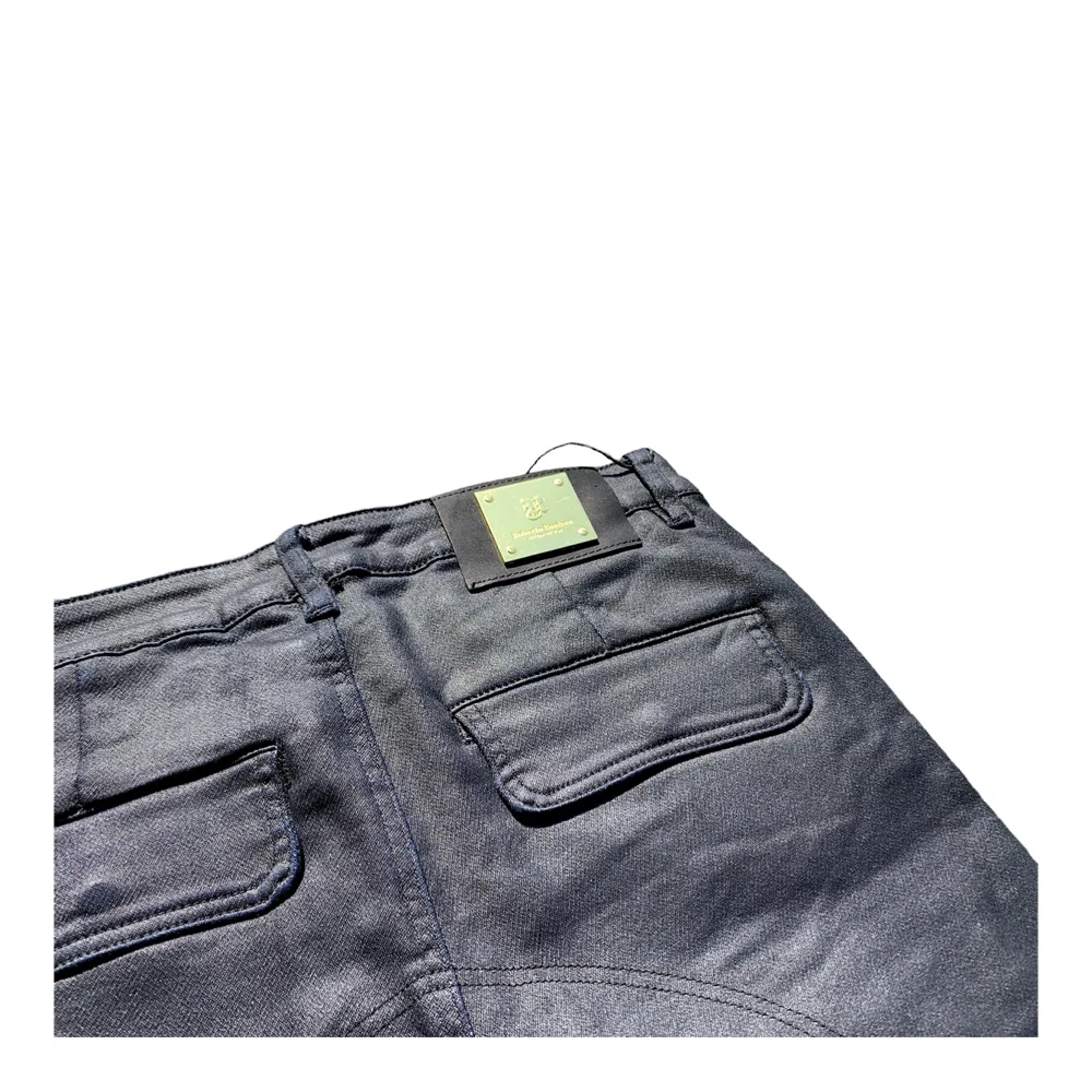 Roberto Raniera 8347 Deep Blue Wax Stretch Denim Jeans