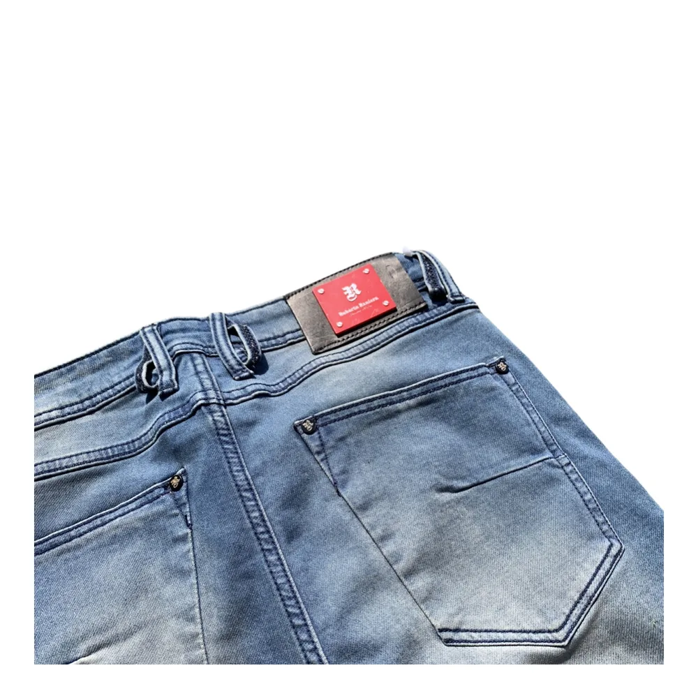 Raniera 'Signature R' Distressed Denim Jeans - Roberto Raniera