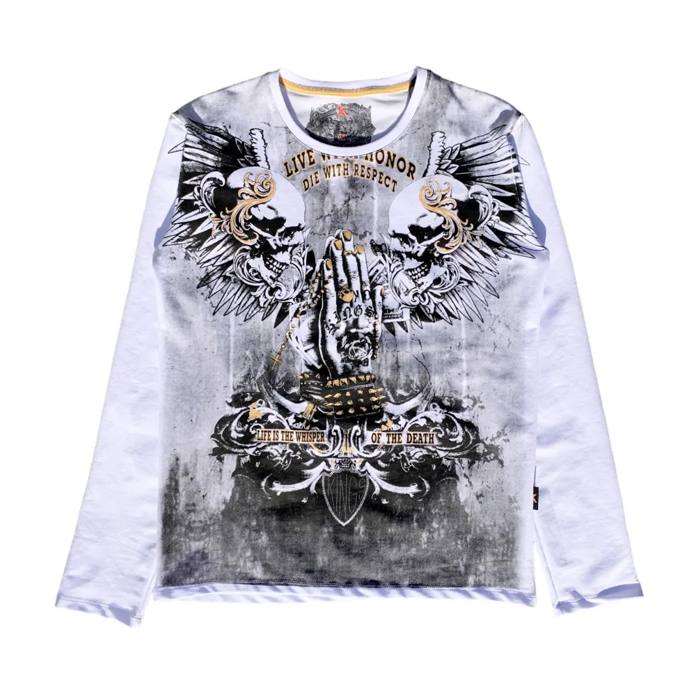 Kingz Honor & Respect White Crew Neck T-Shirt