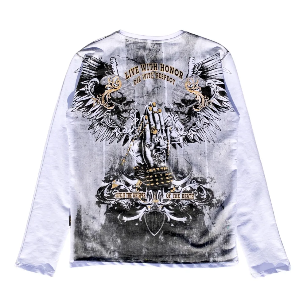 Kingz Honor & Respect White Crew Neck T-Shirt
