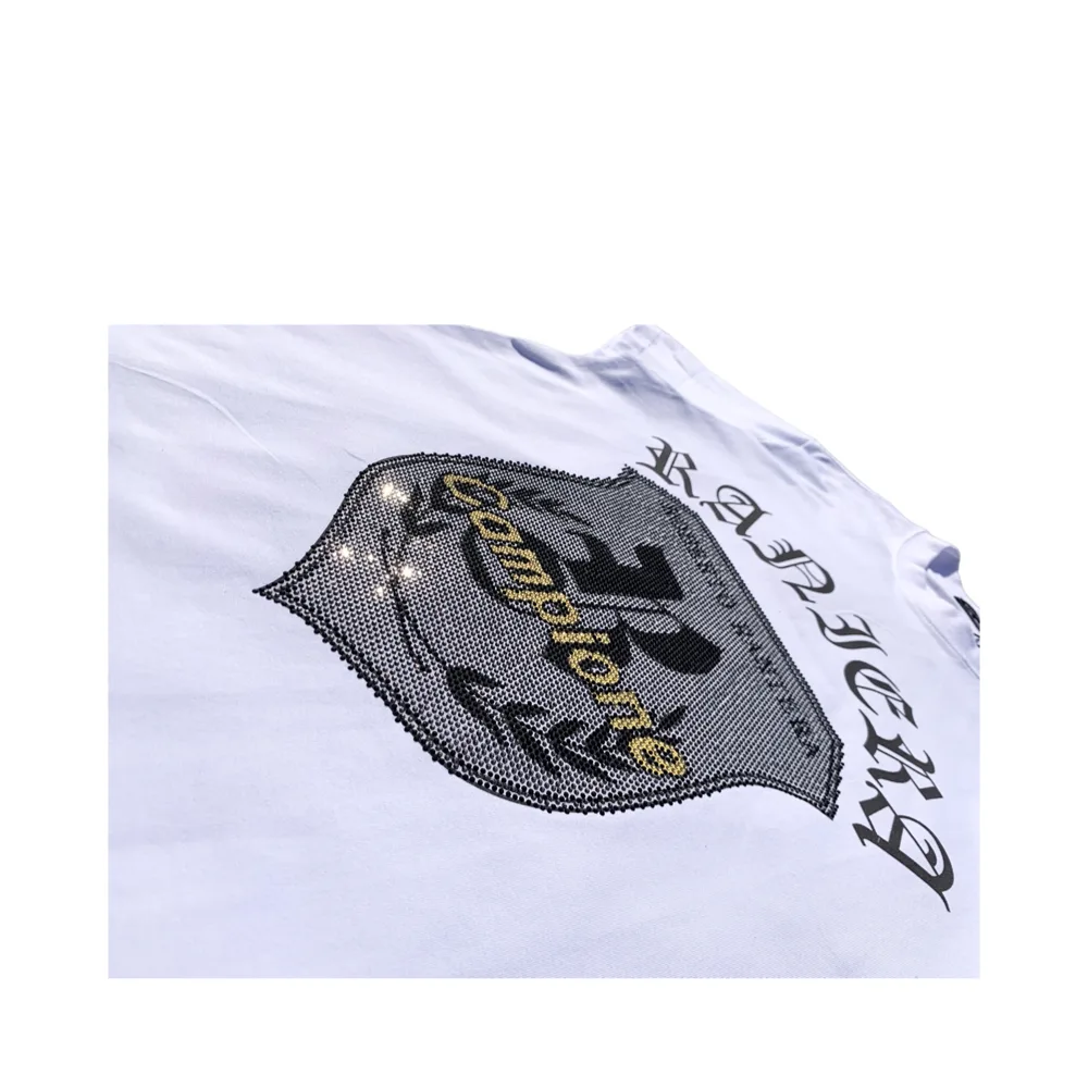 Campione Crest White Crewneck T-Shirt - Roberto Raniera