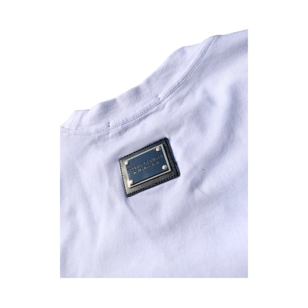 Campione Crest White Crewneck T-Shirt - Roberto Raniera