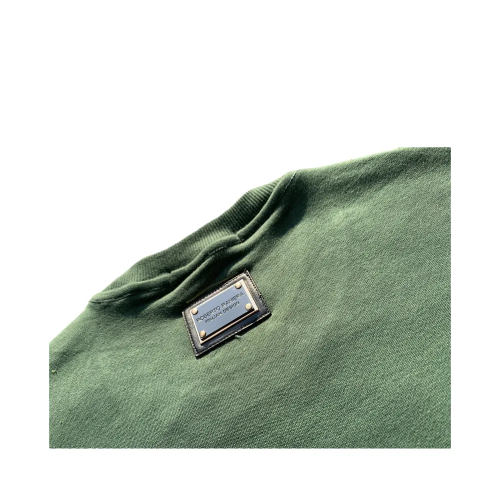 Raniera Times Pine Green Crew Neck Sweatshirt - Roberto Raniera