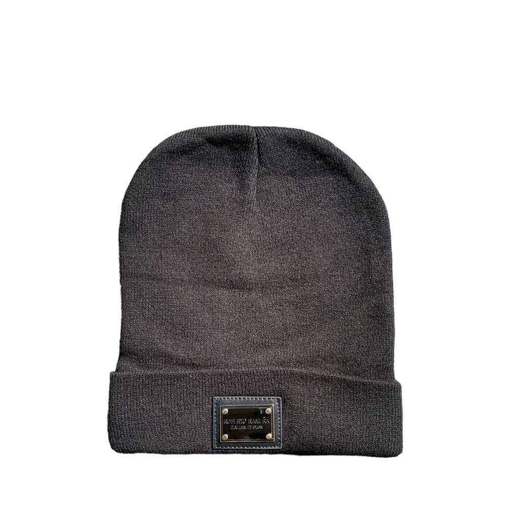 Roberto Raniera AW24 Black Cotton Beanie