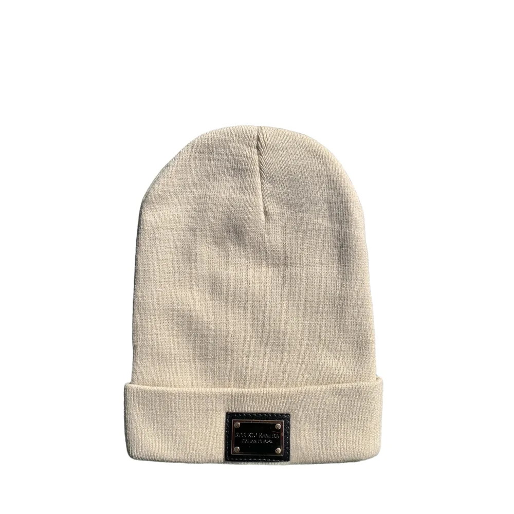 Urban Beige Cotton Beanie - Roberto Raniera