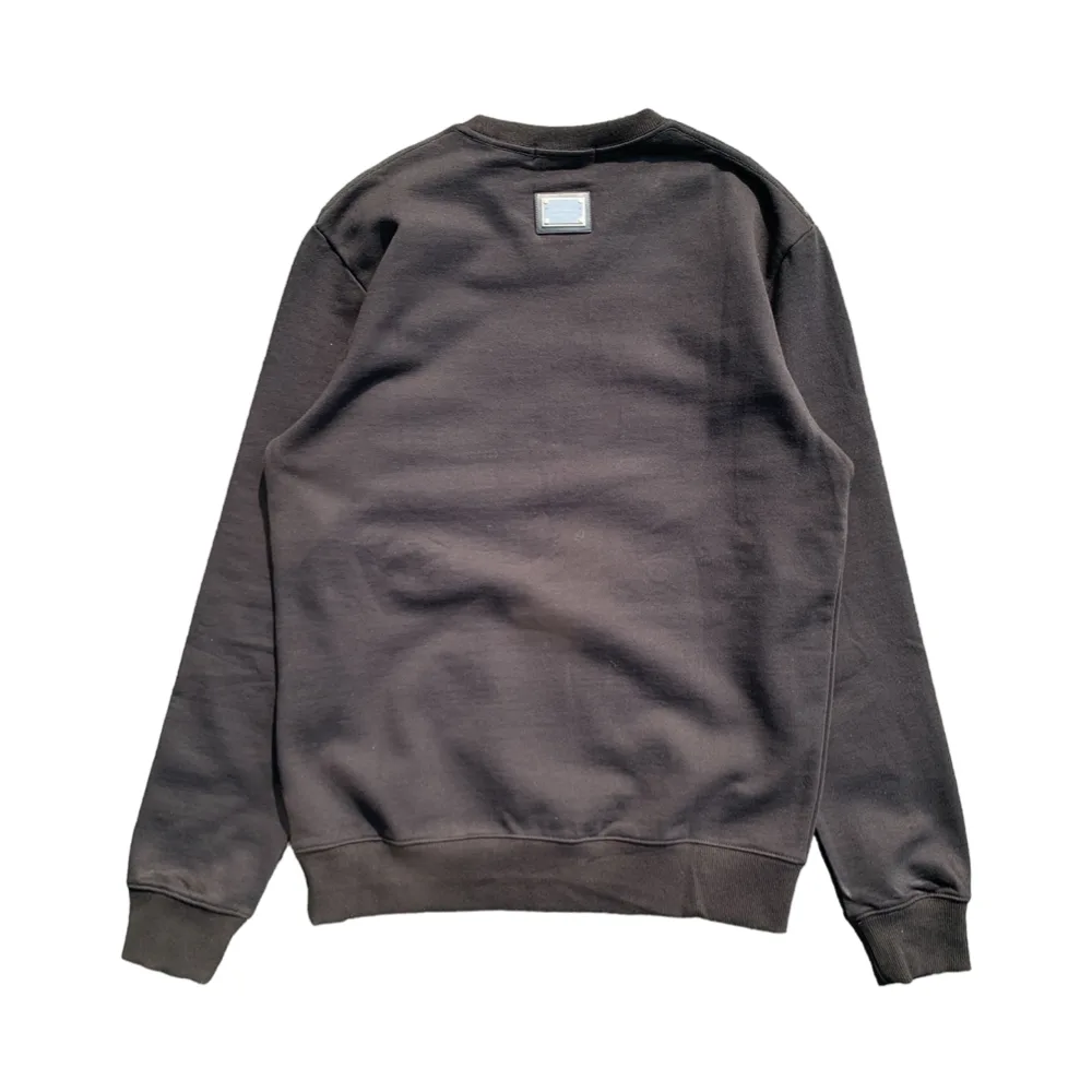 Italian Crest Sweatshirt Black Sweatshirt by Roberto Raniera - Back