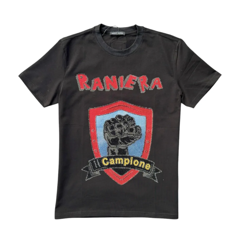 Fist of Victory Black Crew Neck T-Shirt - Roberto Raniera