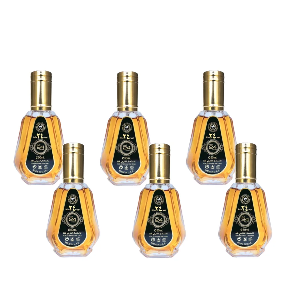 6-Pack Ard Al Zaafaran Oud 24 Hours Eau De Parfum 50ml