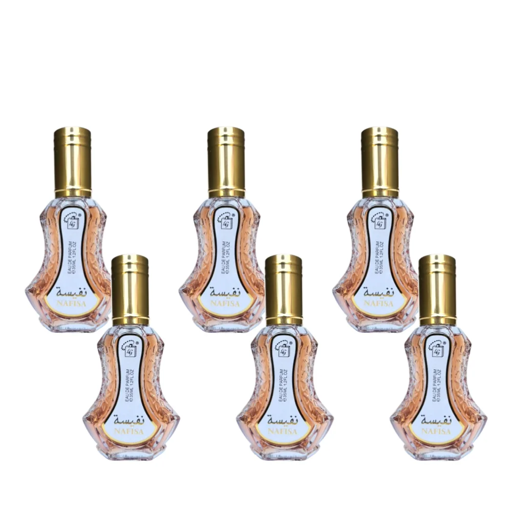 6-Pack LG Nafisa Eau De Parfum 35ml by Lade Classic - Arabic Dubai Perfumes