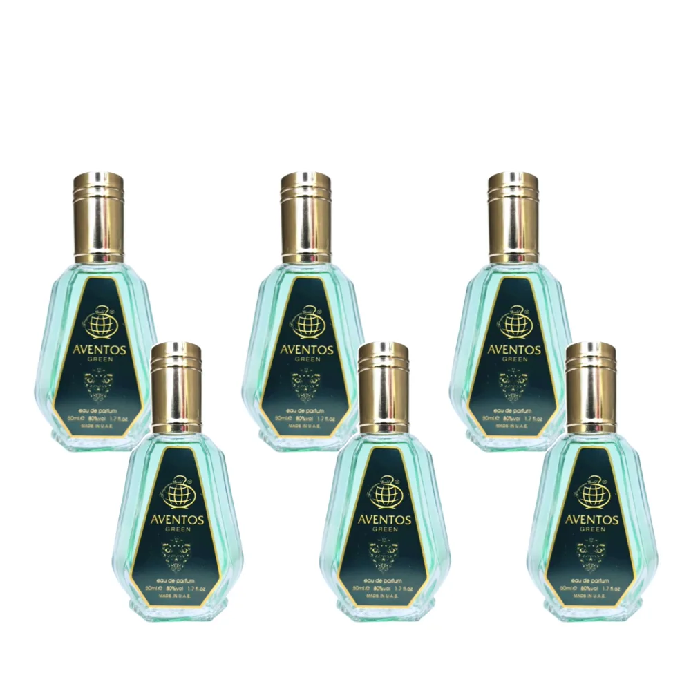6-Pack Fragrance World Aventos Green Eau De Parfum 50ml