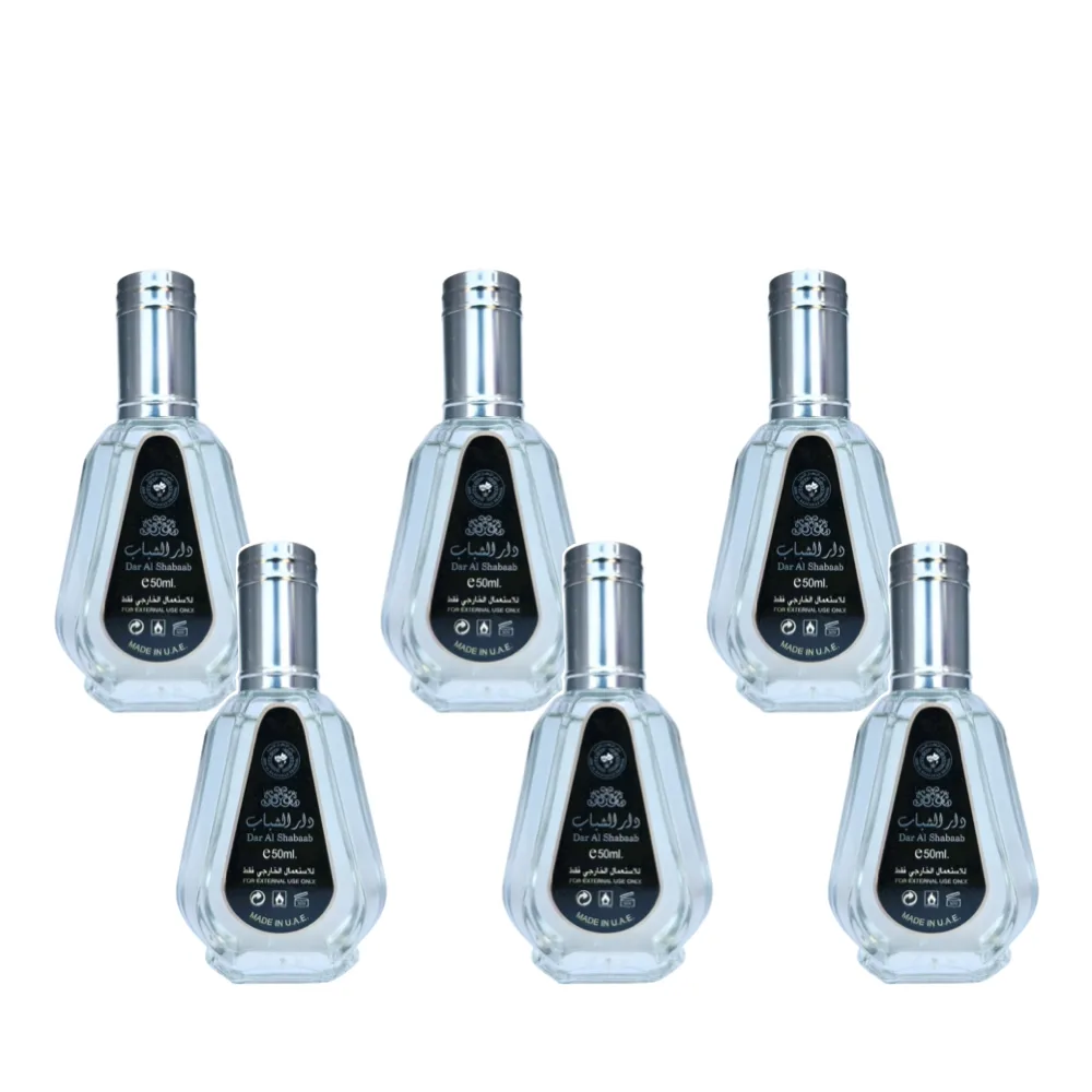 6-Pack Ard Al Zaafaran Dar Al Shabaab Eau De Parfum 50ml