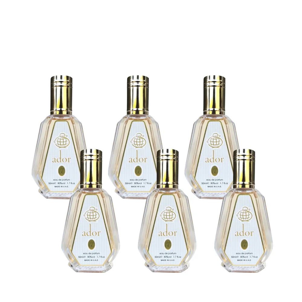 6-Pack Fragrance World Ador Eau De Parfum 50ml - Arabian Dubai Perfumes
