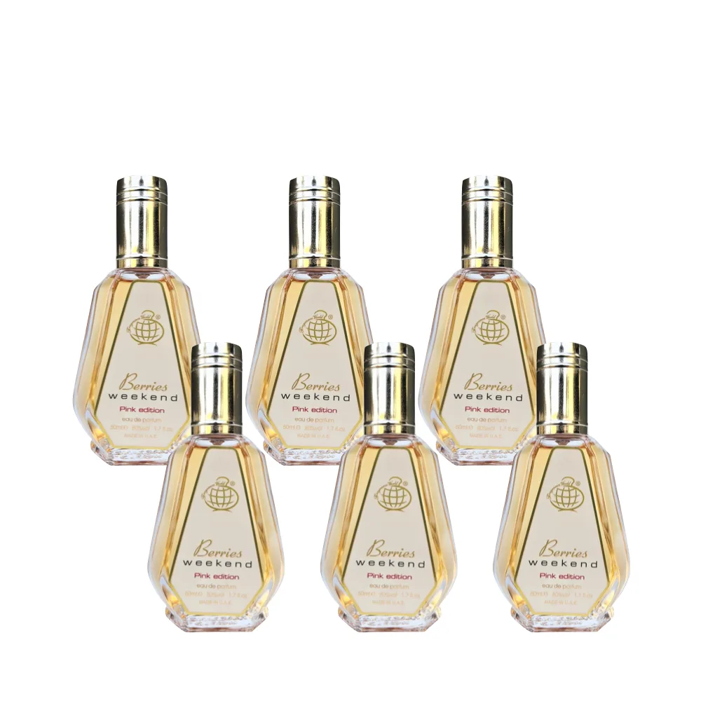 6-Pack Berries Weekend Pink Edition Eau De Parfum 50ml - Arabian Dubai Perfues