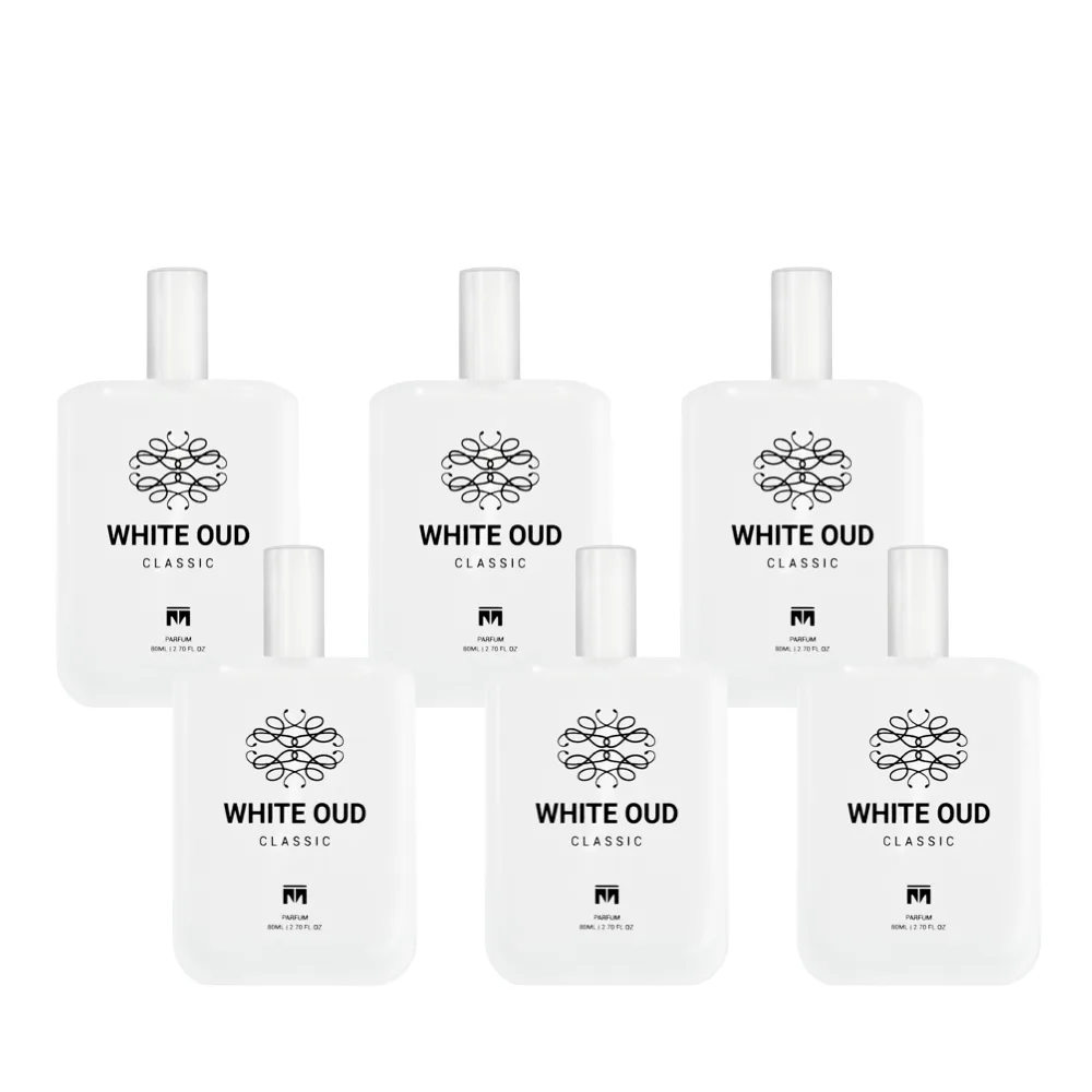 6-Pack White Oud Classic Eau De Parfum 80ml
