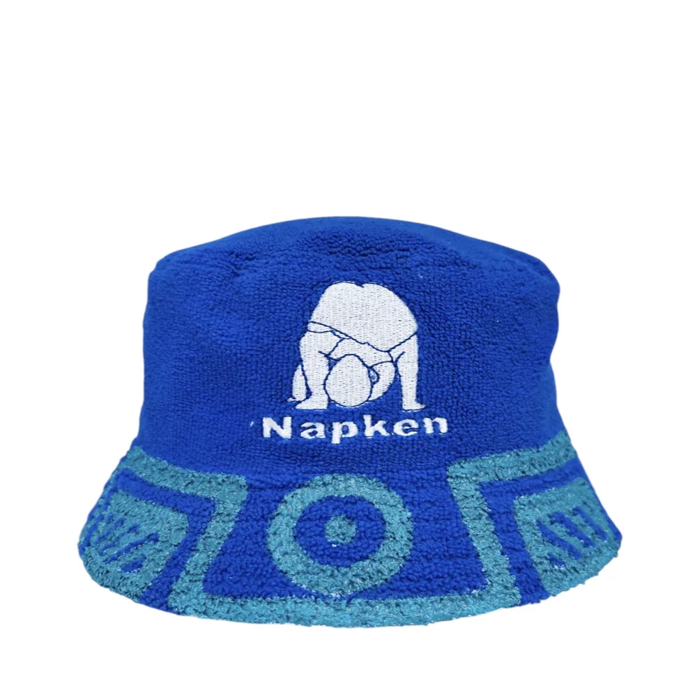 Napken x Tim Geometric Blue Bucket Hat