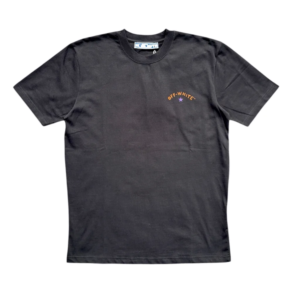 Off-White Milano Star X Black Cotton Crewneck T-Shirt