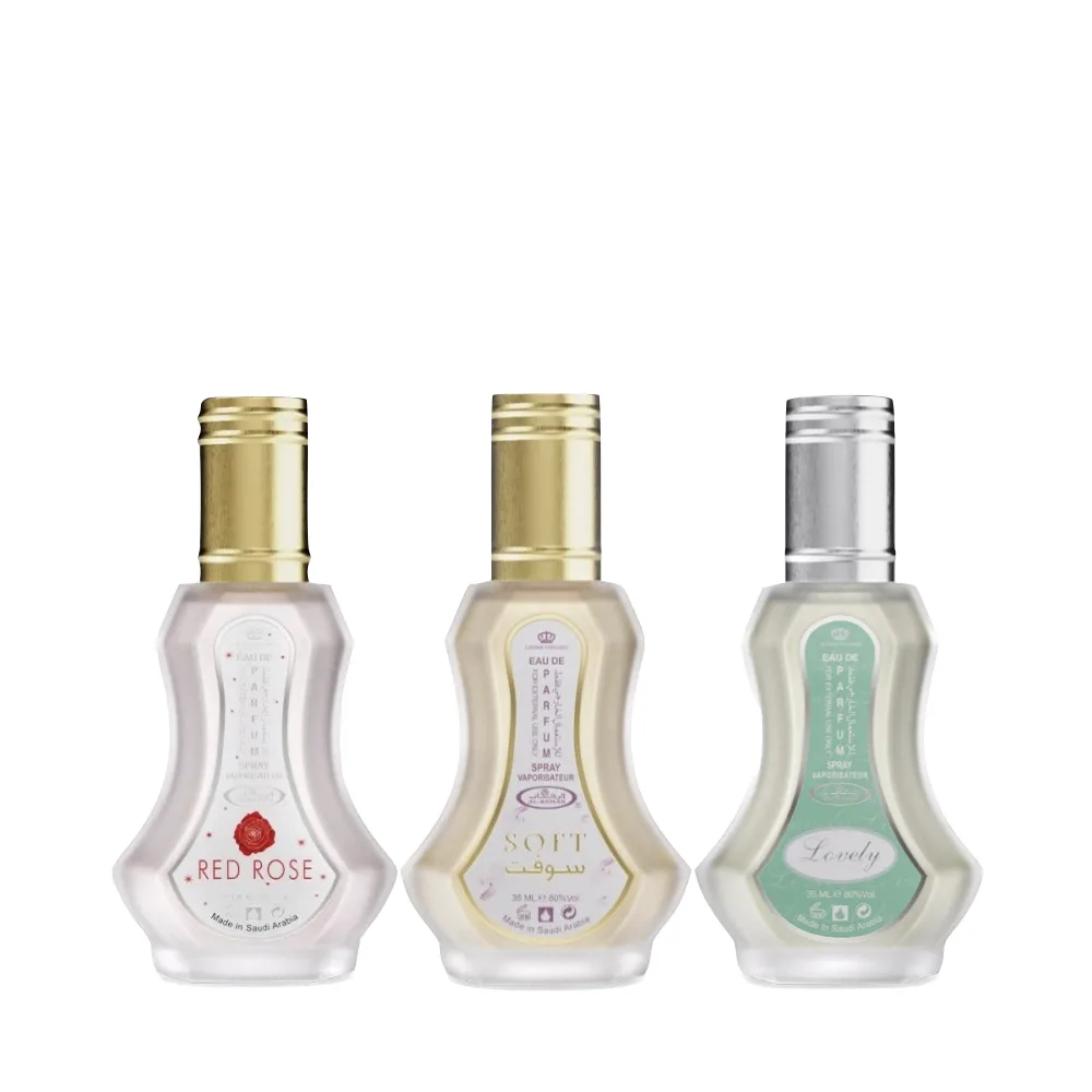 Al-Rehab Red Rose + Soft + Lovely Combo Eau De Parfum 35ml