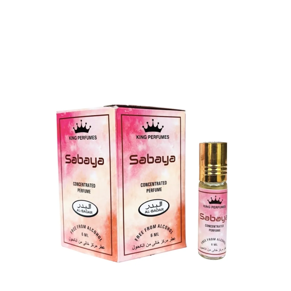 6-Pack Al-Badar King Perfumes Sabaya Concentrated Oil Parfum 6ml - Arabic Dubai Perfumes