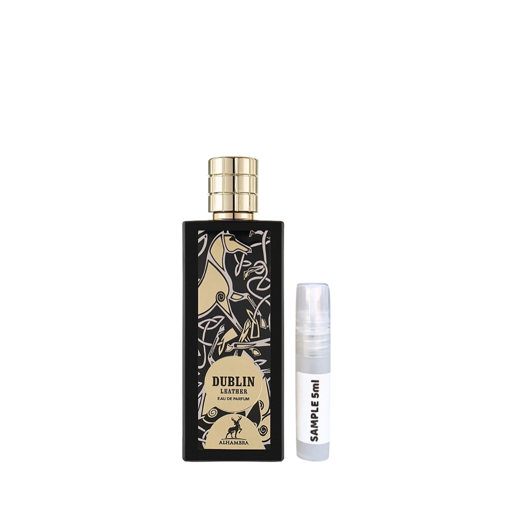 Dublin Leather Eau De Parfum Sample - Maison Alhambra - Arabic Dubai Perfume - Joy by Blend Oud 
