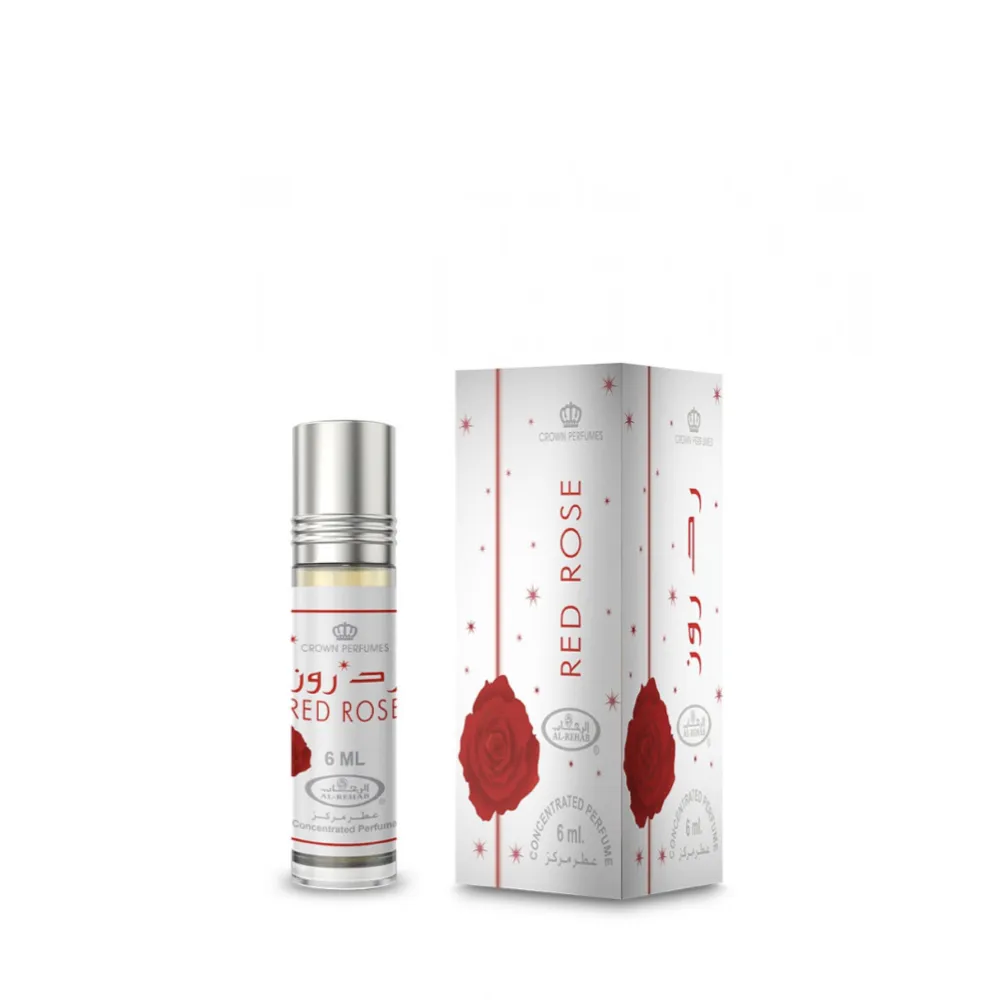 Red Rose Al-Rehab Oil Parfum 6ml - Arabic Dubai Perfumes