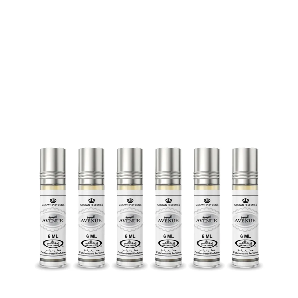 6 Pack Avenue Al-Rehab Oil Parfum 6ml- Arabic Dubai Perfumes
