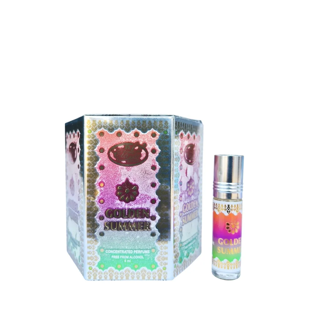 6-Pack Golden Summer Concentrated Oil Perfume 6ml - Lade Classic