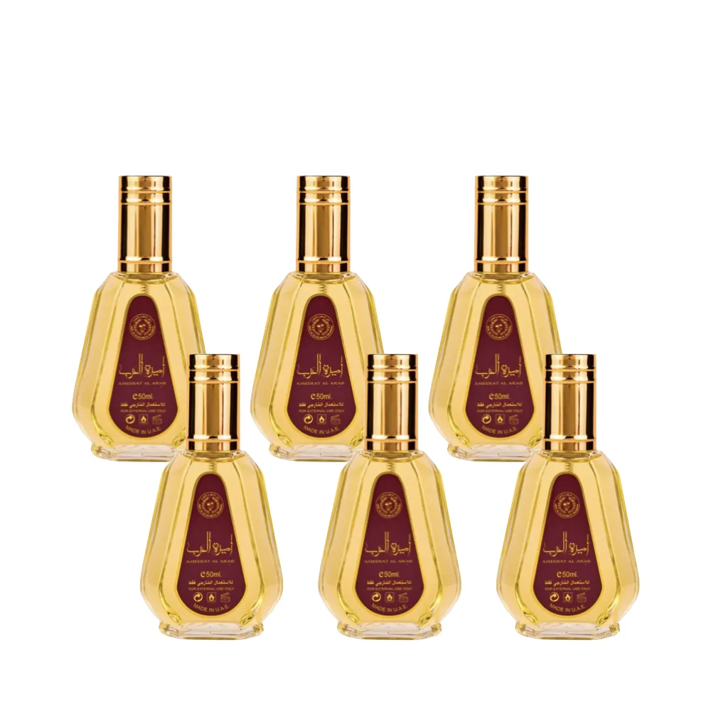 6-Pack Ameerat Al Arab Eau De Parfum 50ml - Asdaaf