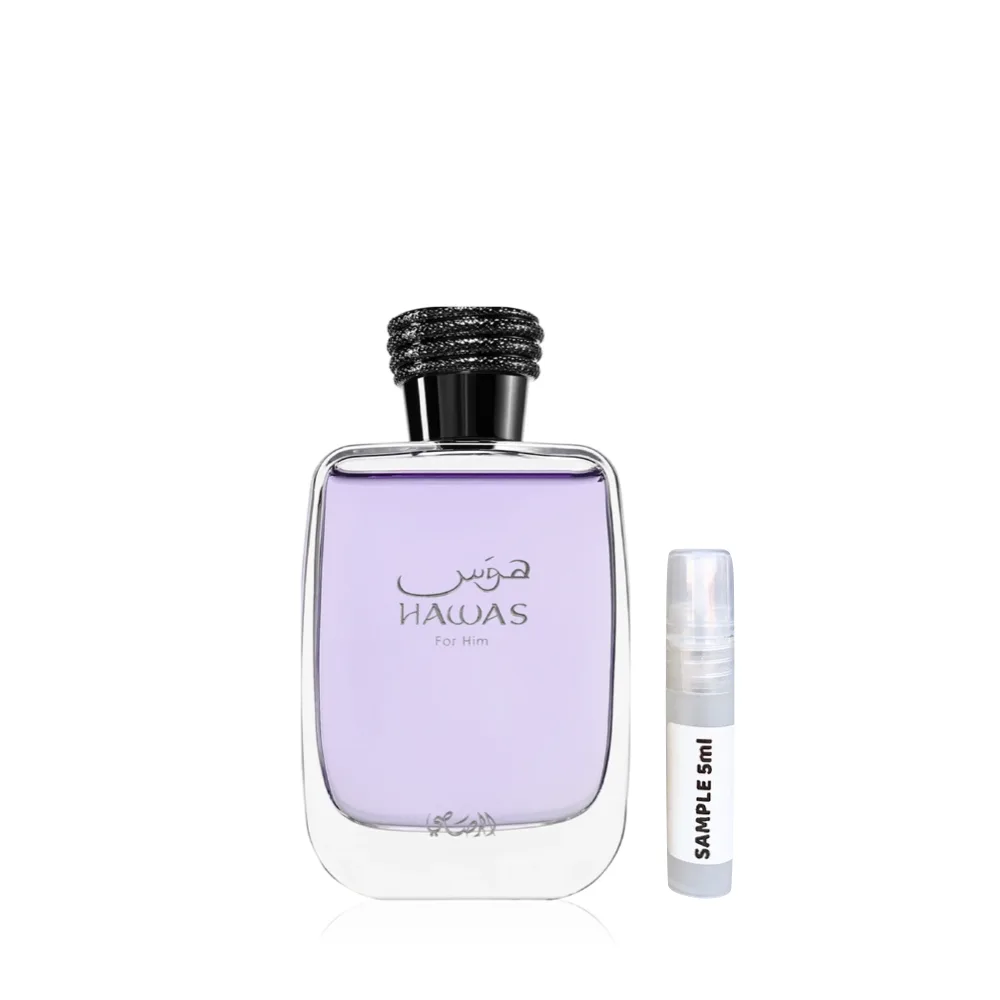 Hawas For Him Eau De Parfum Sample by Rasasi  - Arabic Dubai Perfumes