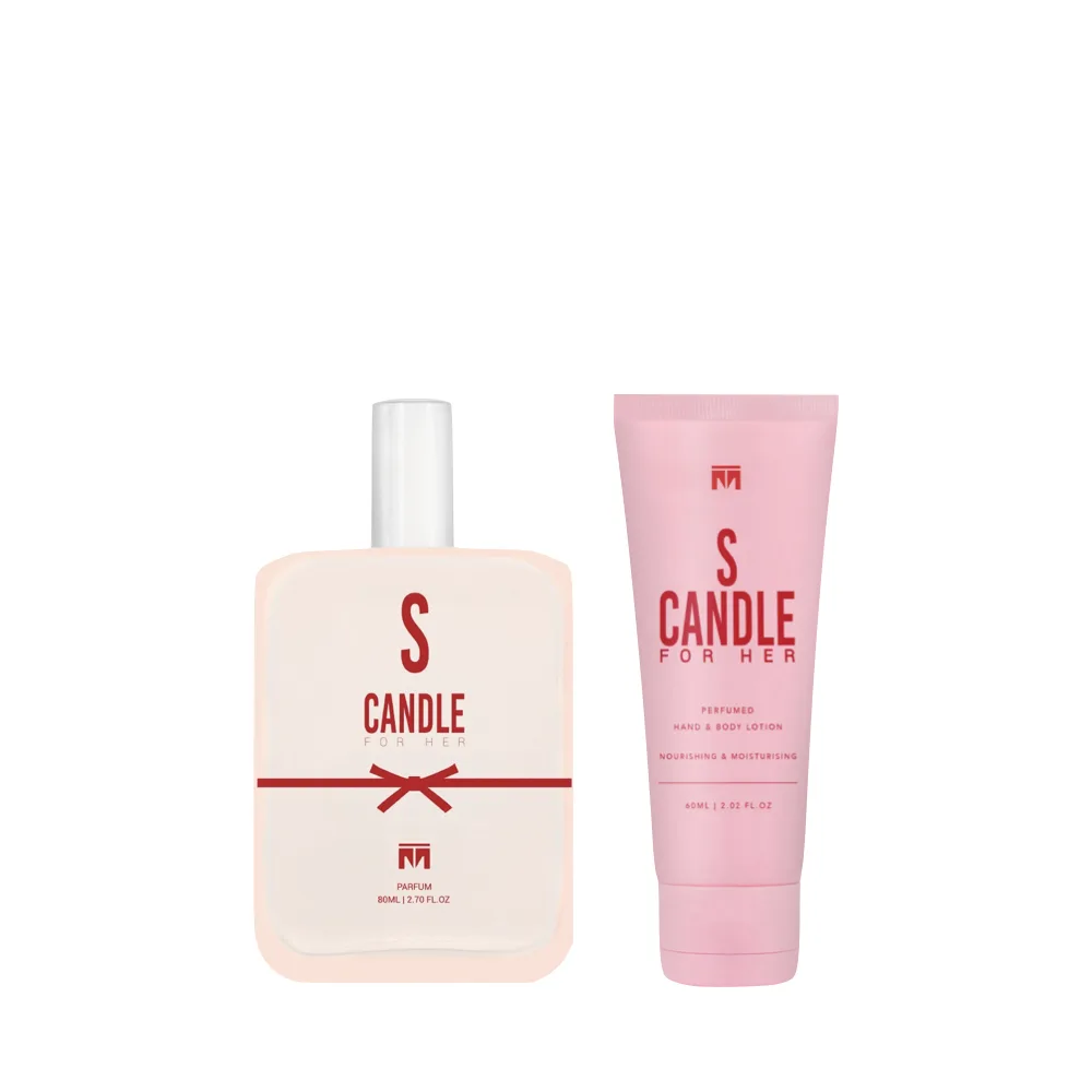 S Candle For Her Perfume + Lotion Combo - Motala Perfumes