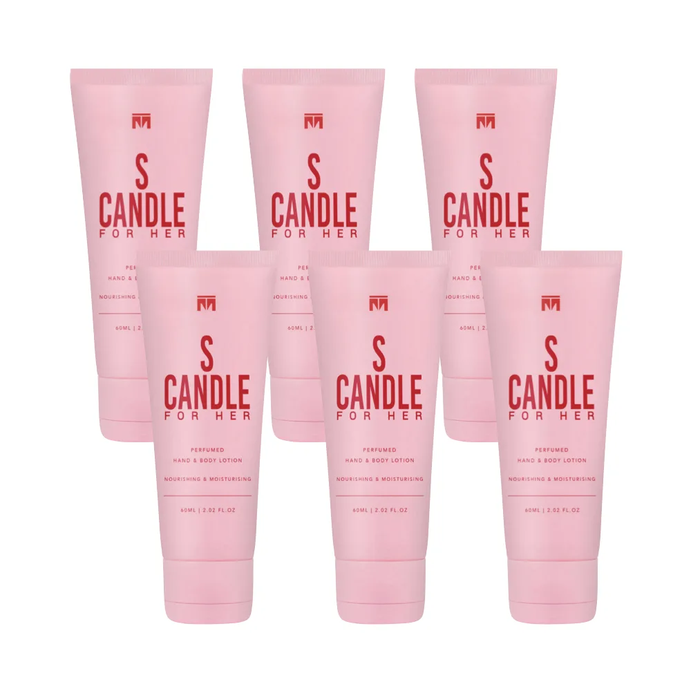 6-Pack S Candle For Her Perfumed Hand & Body Lotion - Motala Perfumes