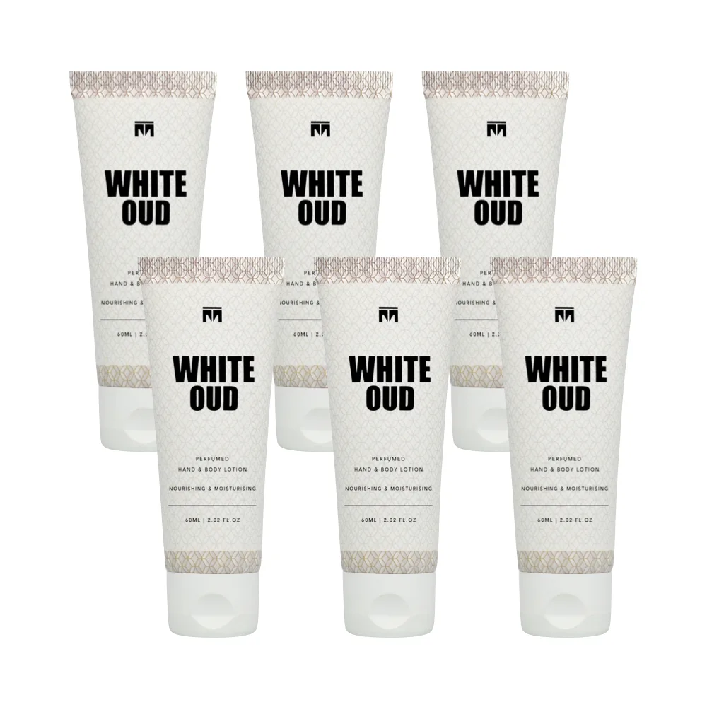 6-Pack White Oud Perfumed Hand & Body Lotion - Motala Perfumes