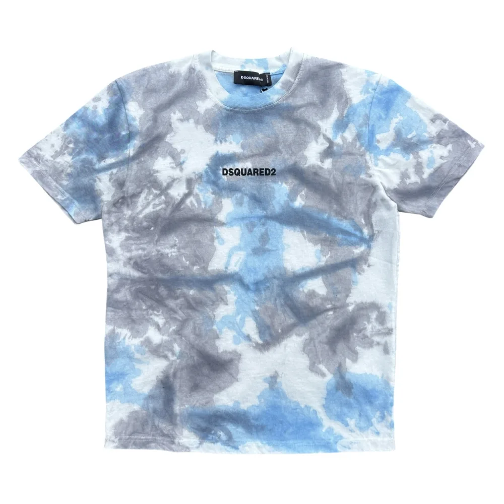 Glacier Wash Tie-Dye Crew Neck T-Shirt by Dsquared2