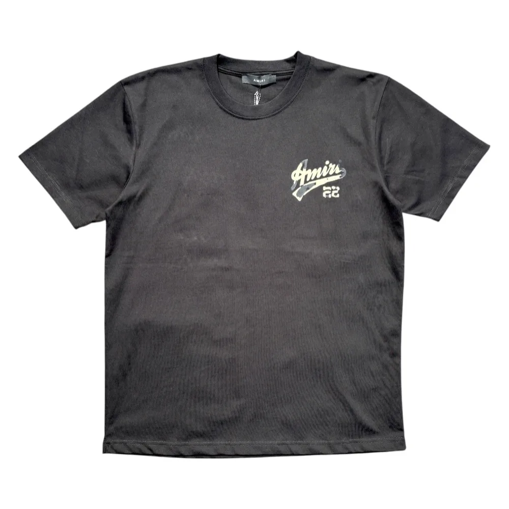 Vintage Crew 22 Black Crew Neck T-Shirt by Amiri