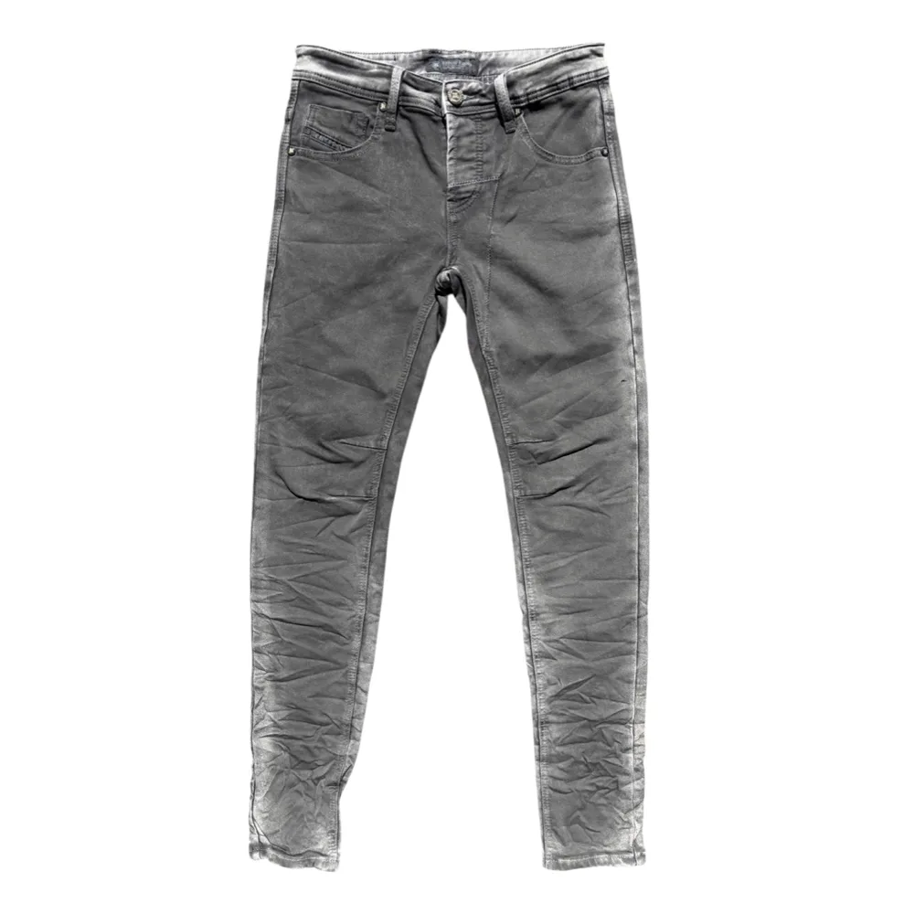 Obsidian Stack Denim Jeans by Roberto Raniera