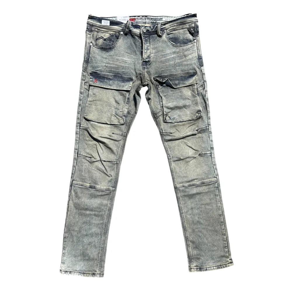 Shadow Cargo Denim Jeans by Replay