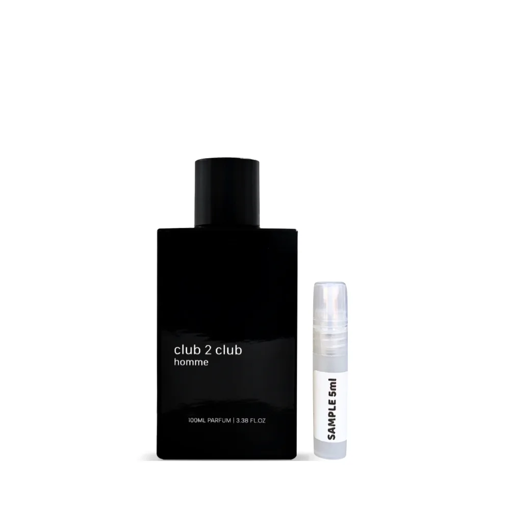 Club 2 Club Homme Parfum Sample 5ml by Paris 2 Dubai