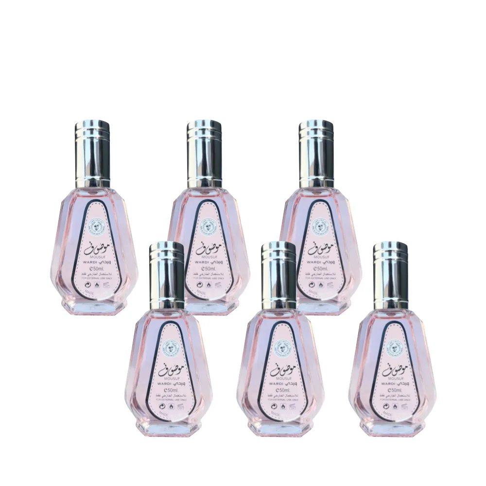 6-Pack Mousuf Wardi Eau De Parfum 50ml by Ard Al Zaafaran - Arabic Dubai Perfumes