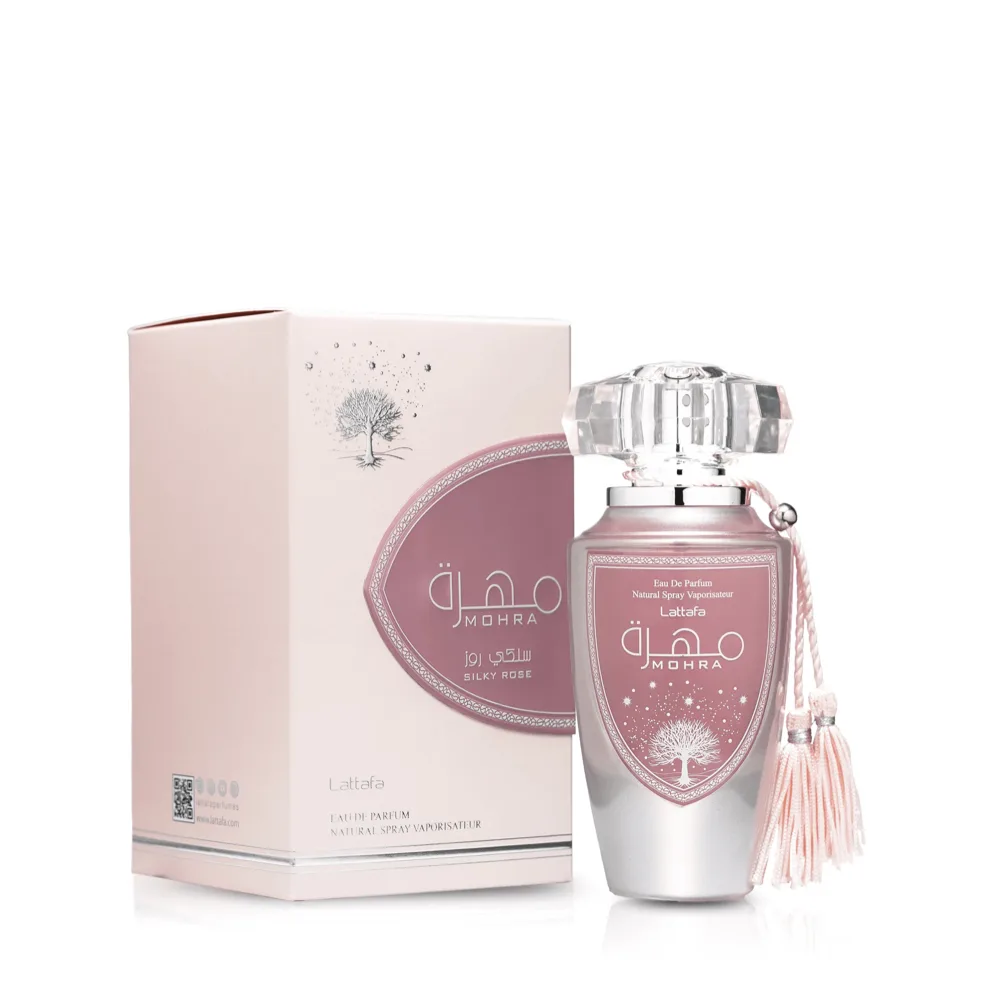 Mohra Silky Rose Eau De Parfum 100ml by Lattafa - Arabic Dubai Perfumes