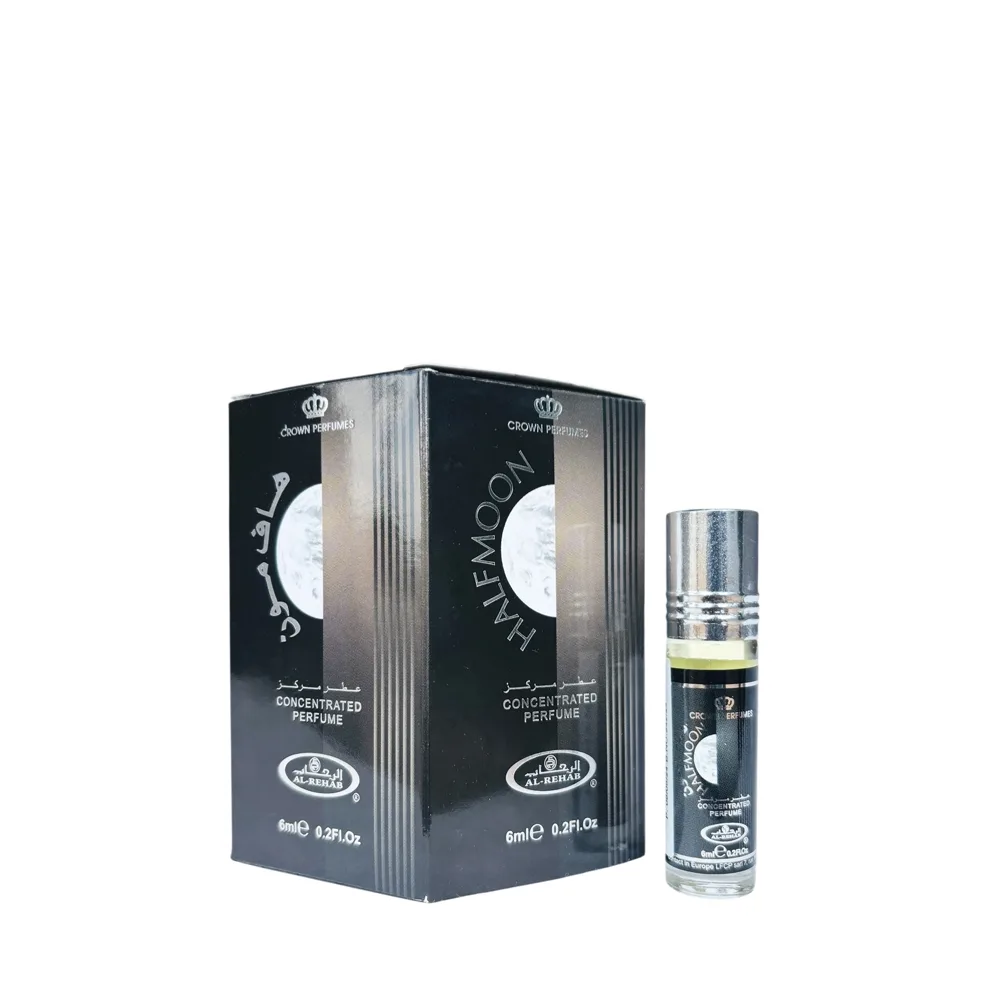 6-Pack Half Moon Oil Parfum 6ml by Al-Rehab Crown Perfumes - Arabic Dubai Perfumes